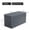 Grey, variant on Qifang 90 Gallon Brown Outdoor Storage Box Weatherproof Garden Deck Patio Container for Tools Cushions Toys Lockable with Lid