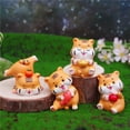 thumbnail image 2 of Petite Statue en Forme de Tiger Adorable, Modèle de Statue en Résine Créative et Vive pour la Maison, 2 of 10