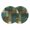 Brown Green, variant on Yellow Black Round 15 Inch Placemats Set of 4, Modern Abstract Art Botanical HeatResistant Non Slip Place Mats for Dining Table, Wipeable Braided Kitchen Table Mats for Housewarming