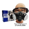 thumbnail image 3 of And Prevention Spray Painted Full Face Industrial Grinding and Eye Integrated Glasses, 3 of 8