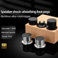 thumbnail image 2 of Speaker Spike Stand Foot Pads 4Pcs Set Aluminum Alloy & Copper Adjustable Shock-Absorbing Feet Pegs, 2 of 5