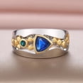 thumbnail image 2 of New Women's Classic Ethnic Style Jewelry With Hollowed Out Patterns And Green Zircon Ring, 2 of 3