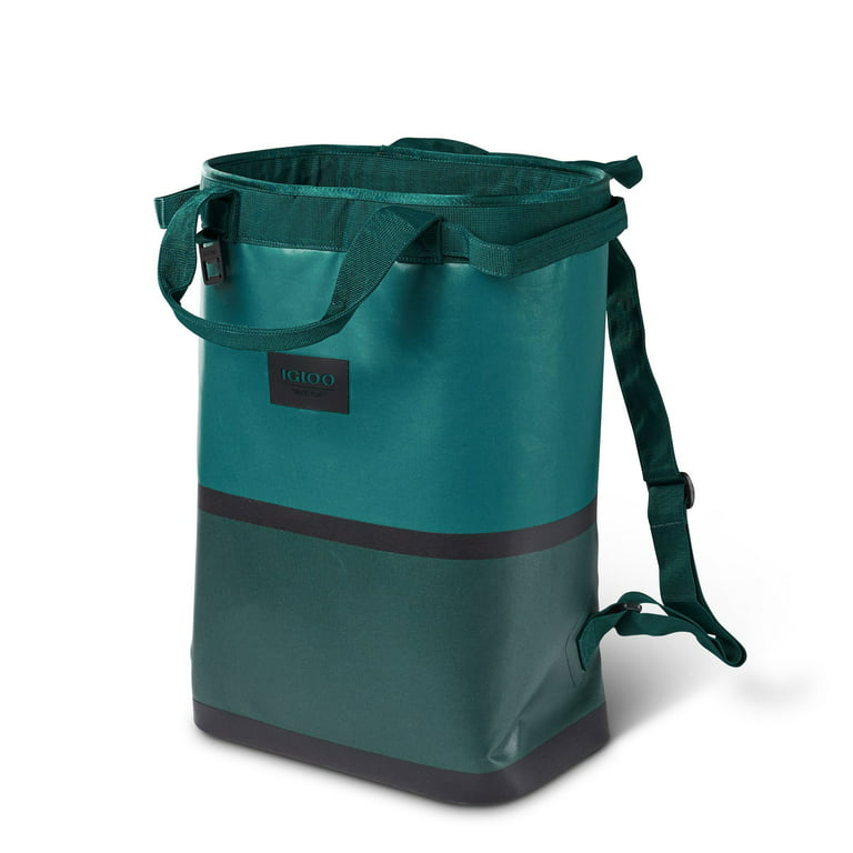 Igloo Reactor Portable 46 Can Soft Insulated Cinch Backpack Cooler Bag, Teal