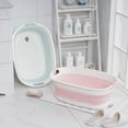 thumbnail image 6 of Xiyztok Pet Dog Bathtub 20.86inch Foldable Baby Wash Bathtub Folding Basin Collapsible Laundry Basket Storage Container Organizer,Blue, 6 of 9
