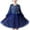 Blue, variant on Loopsun Girls Princess Dress, Girls Star Sequin Long Sleeve Crew Neck Performance Party Dress Blue, 5-6 Years