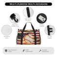 thumbnail image 4 of Disketp Baseball Ball With Flag Bolsa de Viaje Tipo Duffle, Bolso de Mano para Fin de Semana para Mujer, Bolsa de Gimnasio Ligera para Hombre, Esencial para Viajes, 4 of 7