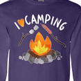thumbnail image 4 of Inktastic I Love Camping- Campfire, Hot Dog, Marshmallows Long Sleeve T-Shirt, 4 of 5
