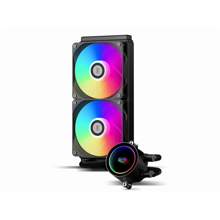 PCCOOLER CPS - DA240 ARGB BK CPU Liquid Cooler with 120mm PWM ARGB