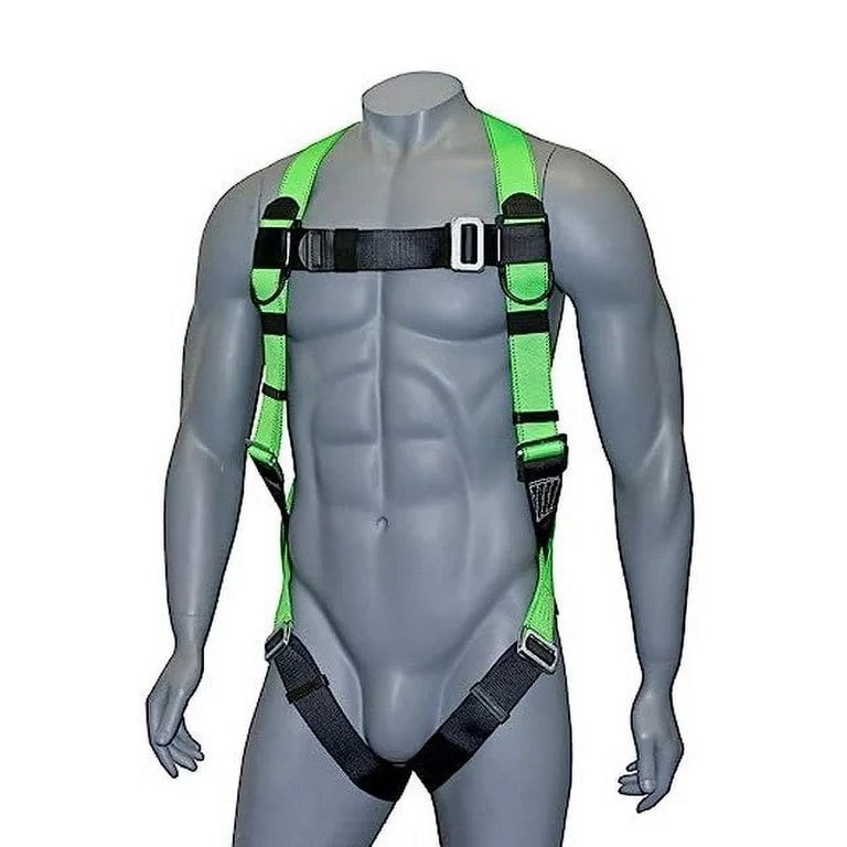 AFP Premium Safety Harness - Vented & Padded Fall Protection With 3 D-Rings