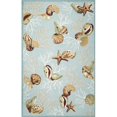 thumbnail image 1 of HomeRoots 349827 7 ft. 6 in. x 9 ft. 6 in. Polyester Blue Area Rug, 1 of 1