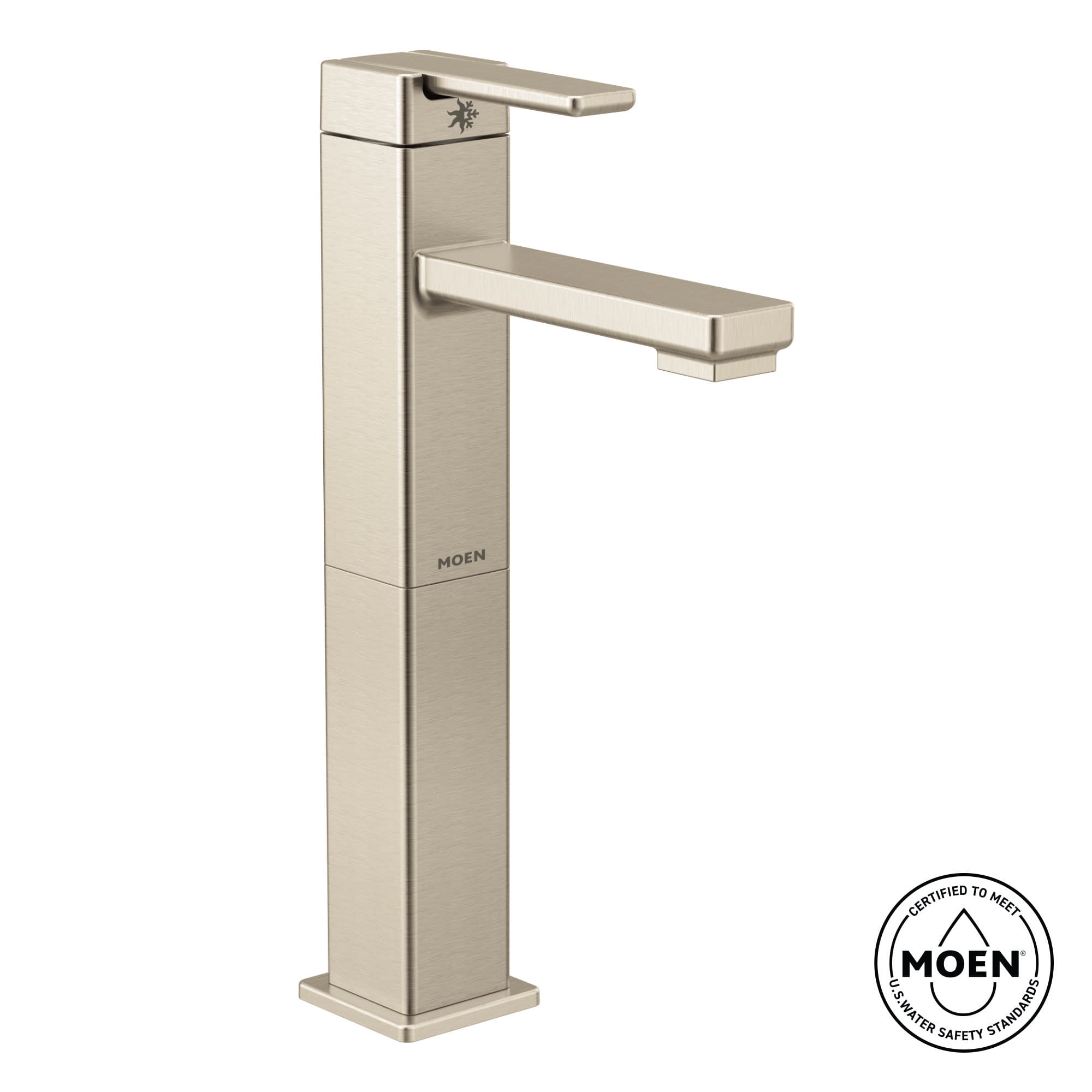 Moen S6712 90 Degree 1.2 GPM Vessel Single Hole Bathroom Faucet - Chrome