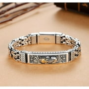 Lucky Pixiu Men's Vintage Bracelet Silver Men's Bracelet