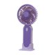 thumbnail image 2 of Mini ventilador portátil recargable por USB con 3 velocidades, ventilador pequeño para uso en interiores y exteriores, ligero con brisa suave en rosa, morado, caqui, verde, 2 of 6