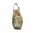 thumbnail image 2 of FLORAL Yesenia Women's Wide Width Slingback Dress Shoes GOLD 5.5, 2 of 6