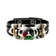thumbnail image 1 of Fiudx Ofertas Relámpago Pulsera De Cuero Con Bandera Palestina, Pulsera Punk Vintage Con Cuentas, Artesanía, Artículo Pequeño Popular, 1 of 6