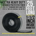 thumbnail image 3 of U.S. Pool Supply Pool Backwash Hose 1 1/2 Inch Diameter x 25 Feet - Discharge Hose for Pump, Sand Filter & Sump Pump Hoses - Burst Resistant Lay Flat Drainage Hoses for Inground & Above Ground Pools, 3 of 7