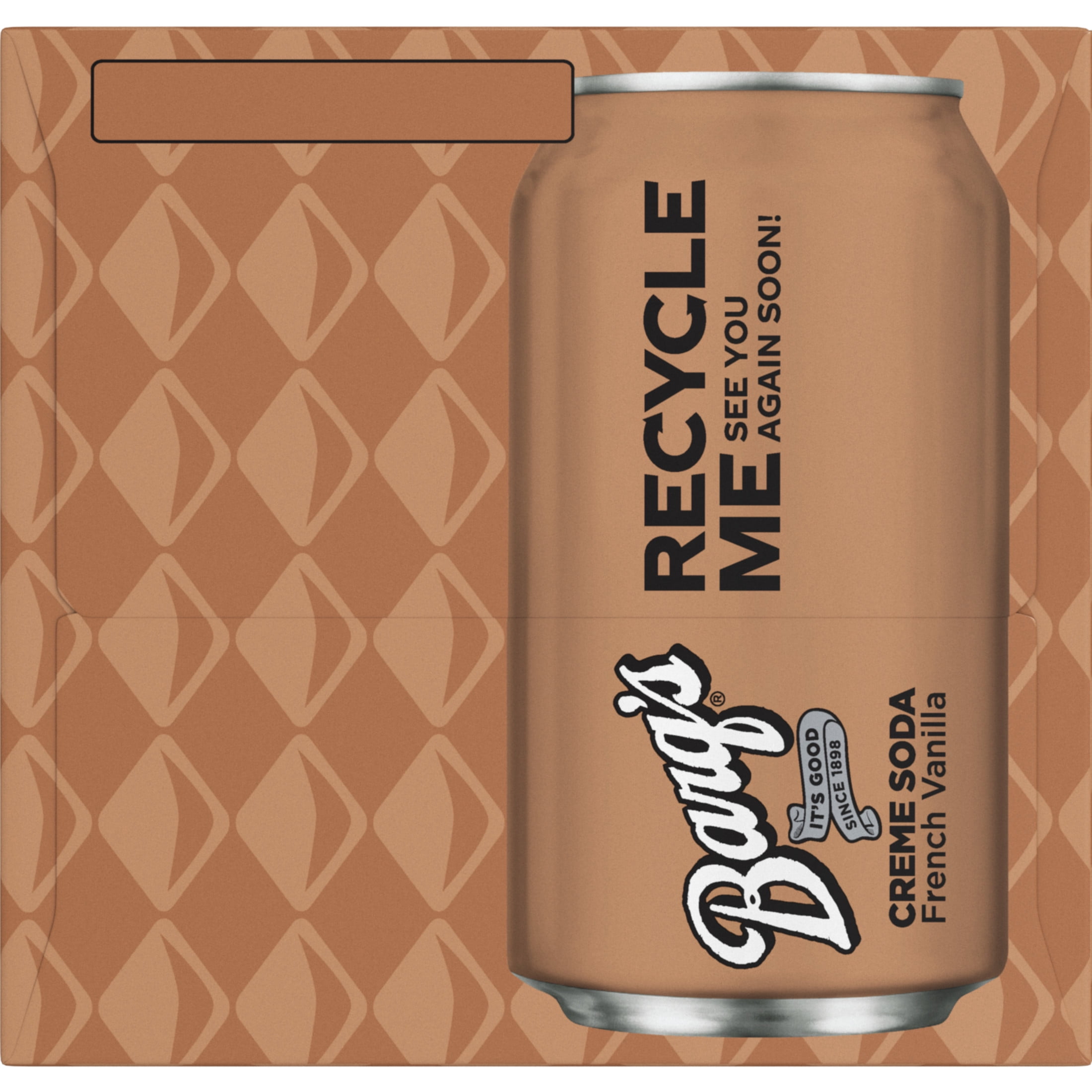 Barq's French Vanilla Creme Soda Pop Fridge Pack Cans, 12 fl oz, 12 Pack