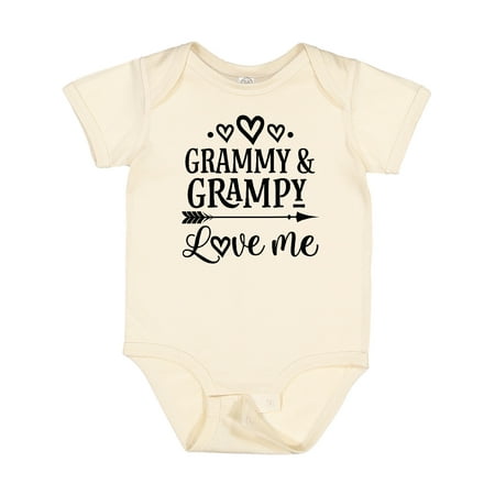 

Inktastic Grammy and Grampy Love Me Valentine Gift Baby Boy or Baby Girl Bodysuit