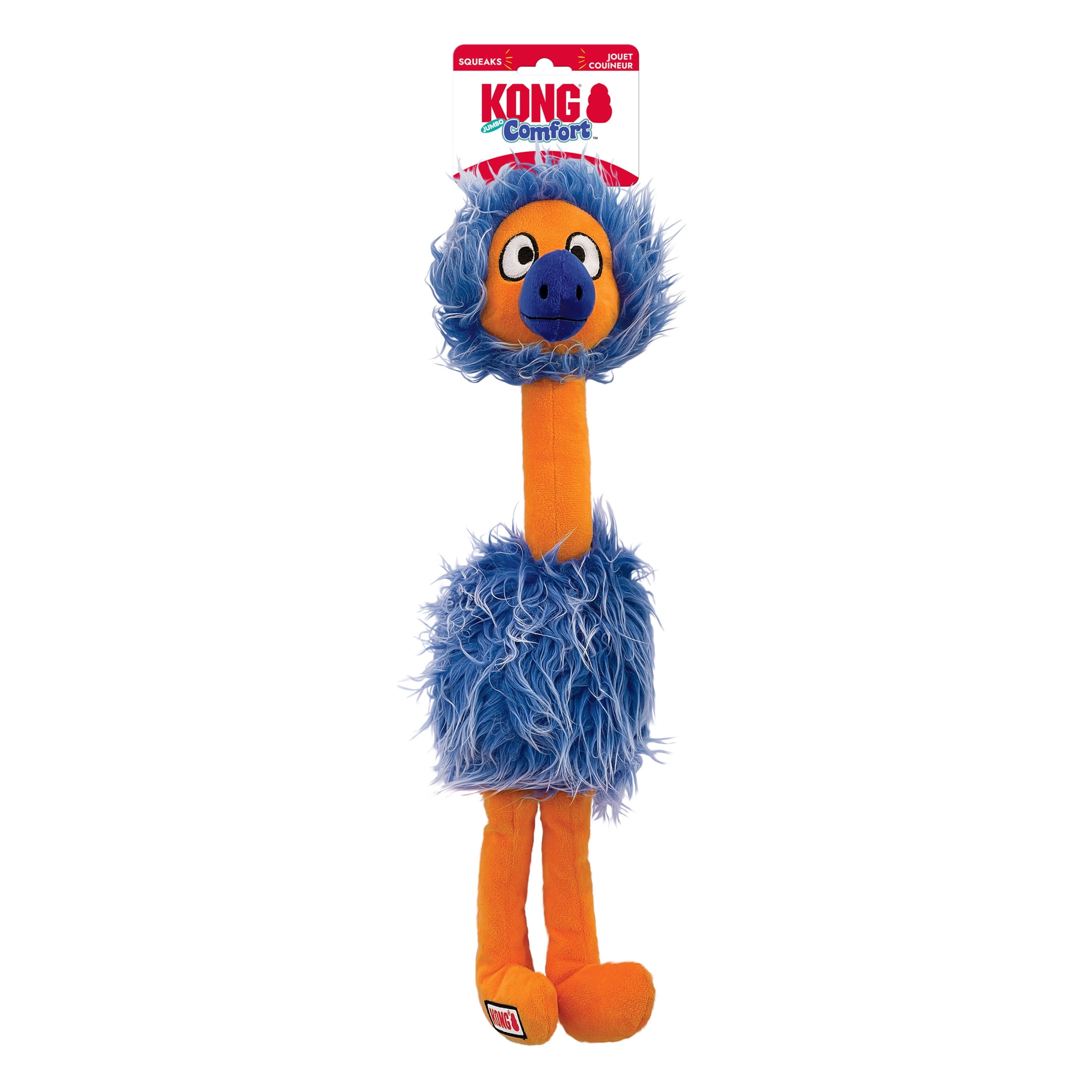 KONG® Comfort Squeaker Dog Toy, Blue Bird, Jumbo Extra Large