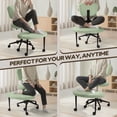 thumbnail image 5 of Waleaf Ergonomic Cross Legged Office Chair, Boucle ADHD & Meditation Chair for Adult, Lumbar Support Swivel Wide Seat, Yoga & Kneeling chair, 5 of 10