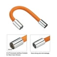 thumbnail image 4 of 2pcs Foam Extension Tube With Connector, 360 Degrees Faucet Sprayer Extension Hose, Orange 20cm/30cm, 4 of 5