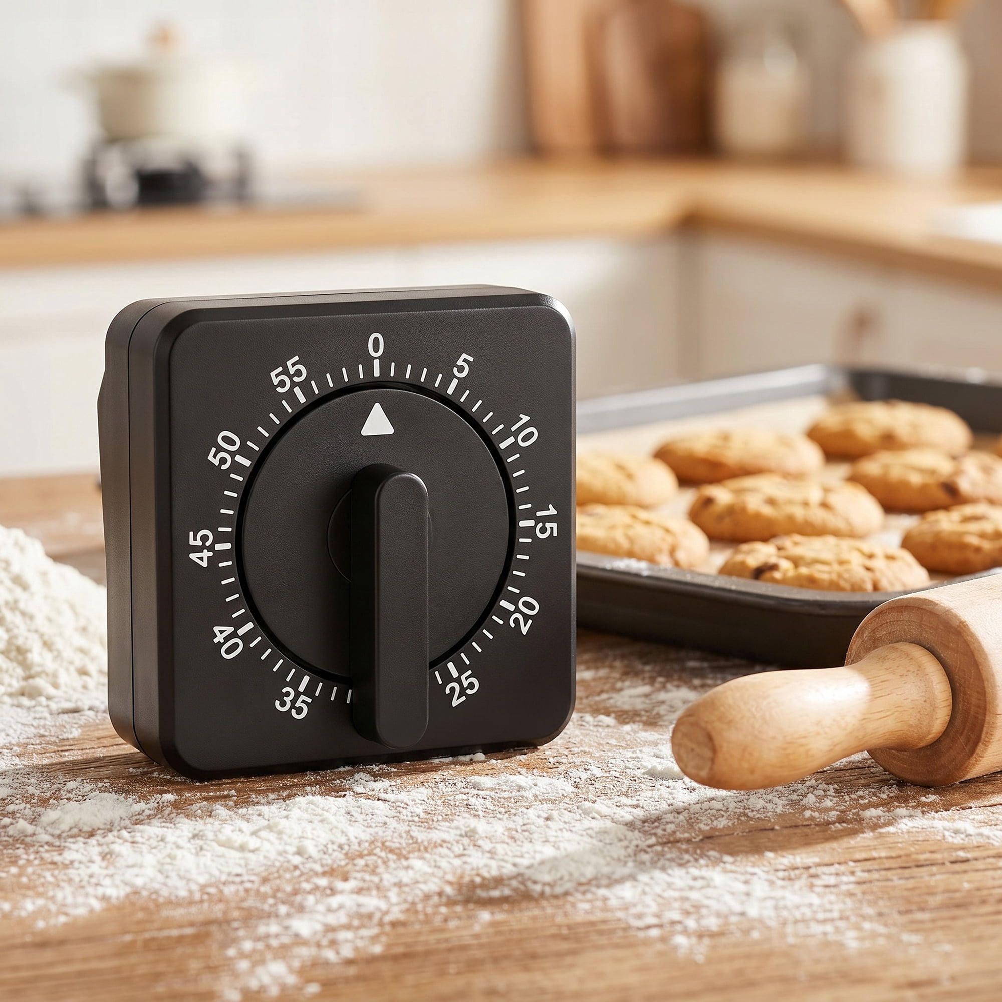 Unique Bargains 60 Minute Kitchen Digital Visual Timer for Cooking Black-D