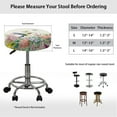 thumbnail image 6 of Renewold Hummingbird Flower Butterfly Stool Covers 2 Pack Washable and Stretch Round Bar Stool Covers Pub Counter Stool Chair Slipcovers for 12-14 Inch Cushion, 6 of 6