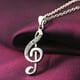 thumbnail image 5 of Collar con colgante musical, charm de moda, nota musical, collar con colgante, joyas, colgantes, 5 of 7