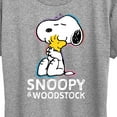 thumbnail image 3 of Peanuts - Snoopy And Woodstock - Women's Short Sleeve Graphic T-Shirt, 3 of 6