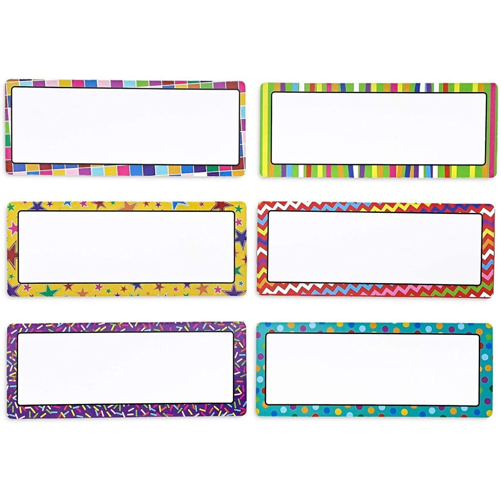 Buy Juvale 36Pack Dry Erase Name Tag Plates, Classroom Labels