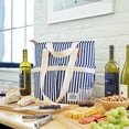 thumbnail image 2 of Acorn Street Insulated Cooler Tote Bag with Removable Divider, Navy Vineyard Stripe, 2 of 7