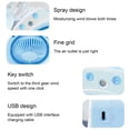 thumbnail image 4 of Cartoon Mini Mist Cooling Fan with Spray Function USB Rechargeable Portable Desk Fan with Water Bottle Design for Office Bedroom Car Travel Three Speed Settings, 4 of 6