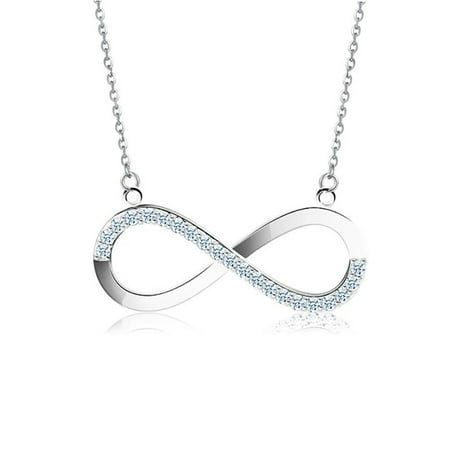 Ginger Lyne Collection Infinity Symbol CZ Pendant Chain (Infinity Symbol Best Friend Tattoo)