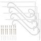 thumbnail image 1 of Soportes de estante de estilo floral montados en la pared de 4 piezas para Bookrack / Calpboard / Set Box (Blanco), 1 of 4