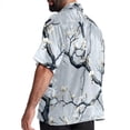 thumbnail image 3 of Tree Men's Casual Hawaiian Shirt Printed Button Down Short Sleeve Summer Beach Shirts Unisex, 3 of 6
