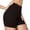 Black, variant on Womens Yoga Shorts Breathable High Waist Lifting Stretchy Slim Fit Solid Print Gym Shorts for Workout Wear Black L