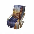 thumbnail image 4 of United States Soft Flannel Fleece Throw Blanket, St. Augustine Florida Famous Bridge of Lions Dreamy Sunset Majestic, Cozy Plush for Indoor and Outdoor Use, 70" x 90", Orange Blue Coral, by Ambesonne, 4 of 6