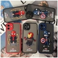 thumbnail image 2 of NOHON Case For IPHONE 13 12 11 PRO MAX MINI XS XR 8 PLUS SE 2020 7 6S avenger Anti-Scratch Non-Slip Back Cover, 2 of 3