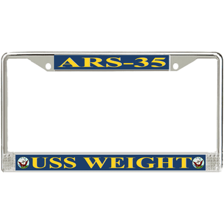 USS Weight ARS-35 License Plate Frame