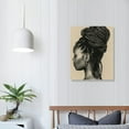 thumbnail image 4 of Nawypu Black Art Dirty Dreadlocks Posters for Room Aesthetic Canvas Wall Art Prints for Wall Decor Room Decor Bedroom Decor Gifts Frame-style, 4 of 5