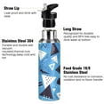 thumbnail image 3 of ALAZA Geometric Triangle Water Bottle Insulated Flask Stainless Steel Straw Lid 20 oz, 3 of 6