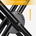 thumbnail image 4 of 7 Position Height Adjustable Piano Keyboard Stand with Locking Straps Anti-Slip Design, Heavy Duty Double-Brace X Folding Electronic Piano Stands, One-Hand Control, 4 of 8
