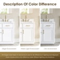 thumbnail image 5 of Altair 557054-WH-GW-NM Gavino 54" Free Standing Double Basin Vanity Set - White, 5 of 7
