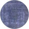 thumbnail image 1 of Ahgly Company Indoor Round Mid-Century Modern Purple Oriental Area Rugs, 3' Round, 1 of 6