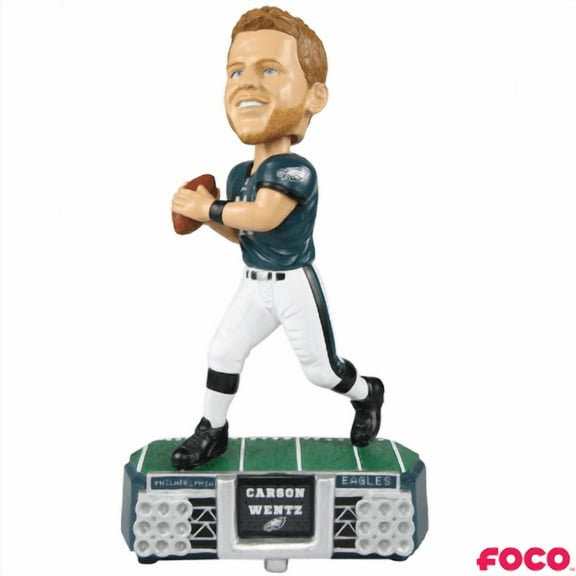 Nfl Stadium Lights Bobble Head Carson Wentz Philadelphia Eagles