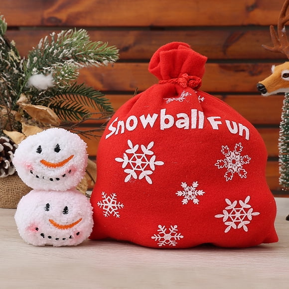 Boovnll Christmas Tree Decorations, Christmas Snowman Snowball 10 Pack Children's Snowball Fight Snowball Shopping Mall Window Decoration, Christmas Decor Indoor