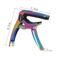 thumbnail image 3 of de guitarra universal Capotastos de instrumento de cuerda ligero Multicolor shamjiam Cejilla de ukelele, 3 of 8