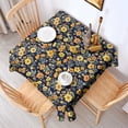 thumbnail image 2 of Pioneer Flower Floral Print Pattern Square Tablecloth, Waterproof Wipeable Spillproof Washable Table Cover for Home Kitchen Party and Daily Decor 42"x42", 2 of 6
