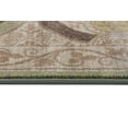 thumbnail image 4 of Transitional Area Rug (5'3'' Round) Moroccan Tile Beige, Seafoam Indoor Round Easy to Clean, 4 of 5