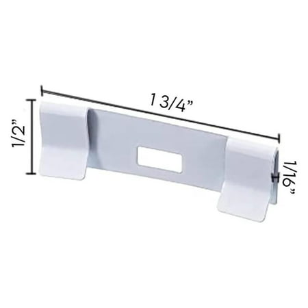 

Vertical Blind Repair Clips with Curved Vane Saver for Window Blinds Fixes Broken Tabs and Window Blinds Replacement Slats (White 36 Pack)